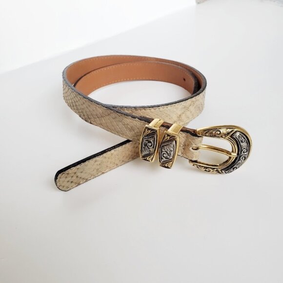 Street Works Animal Print Gold BBeautiuckle Belt - Picture 1 of 9